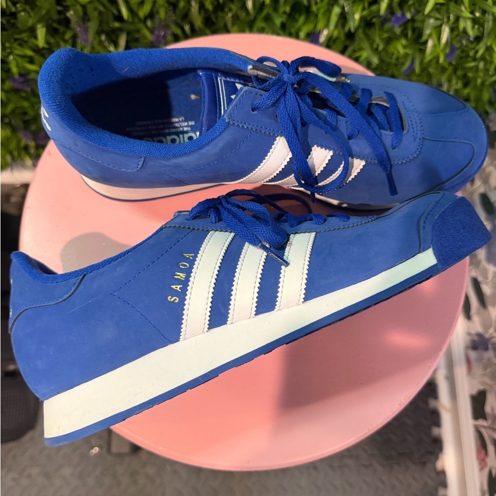adidas Royal Blue Sneakers with White Stripes - Picture 3 of 5
